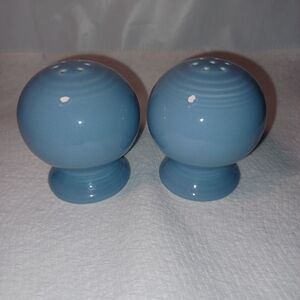 Fiesta Salt and Pepper Shakers Round Ball - Periwinkle Blue